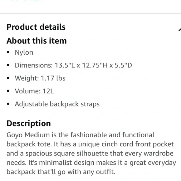 Cute backpack discontinued style. Brand new and unused. Perfect condition. - Picture 2 of 4